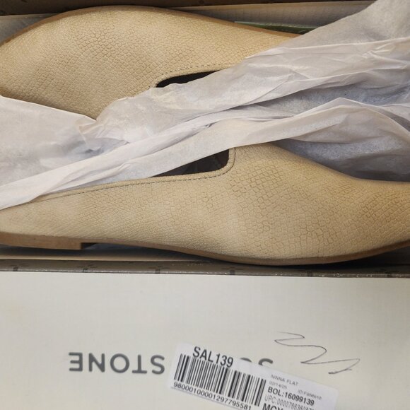 Sun Stone Ninna Mules Ivory Snake 9M - B019 - Picture 6 of 8